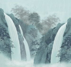 дорогие флизелиновые полностью обои голубые в комнату Loymina Landscape ART5 021 На фото дорогие флизелиновые полностью обои голубые в комнату Loymina Landscape ART5 021