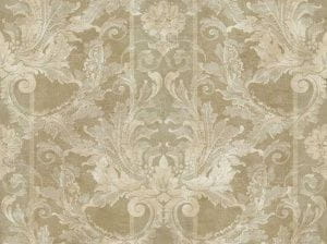 американские дорогие бумажные обои капучино в комнату с дамаском York Gold Leaf GL4724 На фото американские дорогие бумажные обои капучино в комнату с дамаском York Gold Leaf GL4724