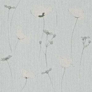 виниловые обои голубые Rasch с цветами  Amelie 573749 На фото виниловые обои голубые Rasch с цветами  Amelie 573749
