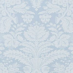 обои голубые в комнату Thibaut с дамаском Damask Resource 839-T-7612 На фото обои голубые в комнату Thibaut с дамаском Damask Resource 839-T-7612