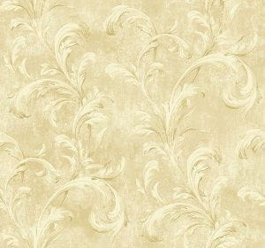 американские обои желтые с вензелями KT-Exclusive Via Allure VA10307 На фото американские обои желтые с вензелями KT-Exclusive Via Allure VA10307