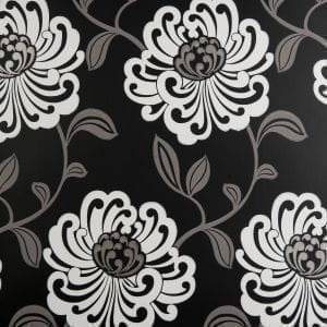 флизелиновые полностью обои в гостиную с цветами  стиле «модерн» Clarke&Clarke Viva W0012-03 На фото флизелиновые полностью обои в гостиную с цветами  стиле «модерн» Clarke&Clarke Viva W0012-03