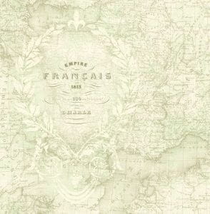 недорогие бумажные обои Harrison Prints с картами и городами Olde Francais OF30904 На фото недорогие бумажные обои Harrison Prints с картами и городами Olde Francais OF30904