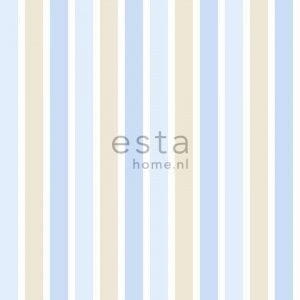 обои голубые в комнату Esta Home с полосой Everybody bonjour 138702 На фото обои голубые в комнату Esta Home с полосой Everybody bonjour 138702