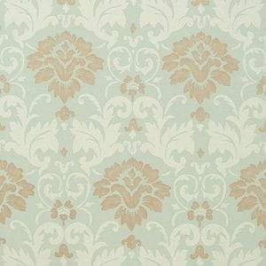 американские элитные обои бирюзовые в комнату Thibaut с орнаментом Damask Resource 839-T-7606 На фото американские элитные обои бирюзовые в комнату Thibaut с орнаментом Damask Resource 839-T-7606