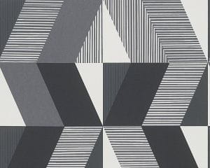 немецкие дешевые виниловые обои черные для кухни AS-Creation Black White 3 303952 На фото немецкие дешевые виниловые обои черные для кухни AS-Creation Black White 3 303952