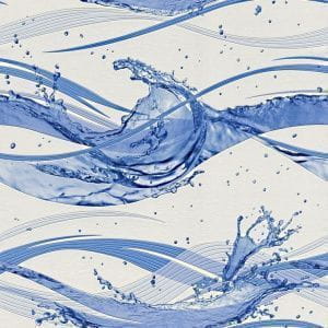 дешевые обои синие Rasch с абстракцией Tiles & More 828603 На фото дешевые обои синие Rasch с абстракцией Tiles & More 828603