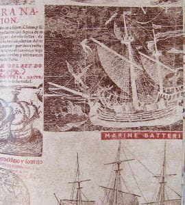 обои капучино в комнату Vilber с текстом Blue Mediterraneo.ot W15.0086.W04 MORGAN W-04 На фото обои капучино в комнату Vilber с текстом Blue Mediterraneo.ot W15.0086.W04 MORGAN W-04