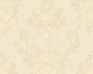 немецкие дорогие виниловые обои желтые в комнату с дамаском AS-Creation Luxury Wallpaper 32422-4 На фото немецкие дорогие виниловые обои желтые в комнату с дамаском AS-Creation Luxury Wallpaper 32422-4