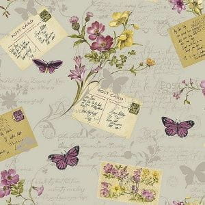 бумажные обои серые с текстом Arthouse Sophie Conran 950903 На фото бумажные обои серые с текстом Arthouse Sophie Conran 950903