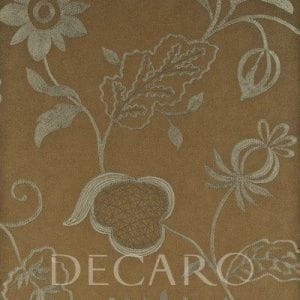 флизелиновые полностью обои венге в гостиную с цветами  GP & J Baker Threads EW15001-880 На фото флизелиновые полностью обои венге в гостиную с цветами  GP & J Baker Threads EW15001-880