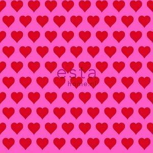 голландские бумажные обои розовые детские Esta Home Love 136815 На фото голландские бумажные обои розовые детские Esta Home Love 136815