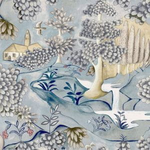 английские элитные флизелиновые полностью обои в гостиную Zoffany с птицами Arden ZAMW310430 На фото английские элитные флизелиновые полностью обои в гостиную Zoffany с птицами Arden ZAMW310430