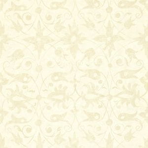 флизелиновые полностью обои желтые в гостиную Zoffany с вензелями Arden ZAMW310434 На фото флизелиновые полностью обои желтые в гостиную Zoffany с вензелями Arden ZAMW310434