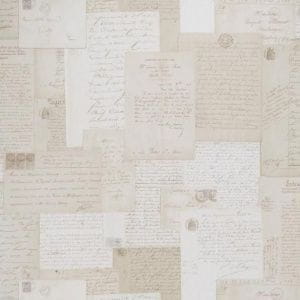 обои капучино в гостиную Fabricut French general Lettres D Amour Bisque На фото обои капучино в гостиную Fabricut French general Lettres D Amour Bisque