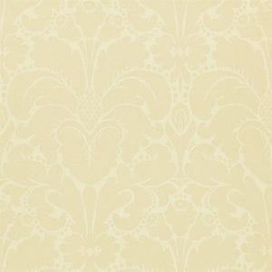 элитные бумажные обои бежевые в комнату Zoffany с дамаском Nureyev NUP04002 На фото элитные бумажные обои бежевые в комнату Zoffany с дамаском Nureyev NUP04002
