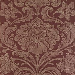 американские обои красные в комнату с дамаском классическом стиле Thibaut Filigree 839-T-2059 На фото американские обои красные в комнату с дамаском классическом стиле Thibaut Filigree 839-T-2059