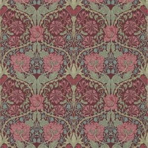 английские бумажные обои красные в комнату с орнаментом английской стиле Morris Archive Wallpaper 3 214703 На фото английские бумажные обои красные в комнату с орнаментом английской стиле Morris Archive Wallpaper 3 214703