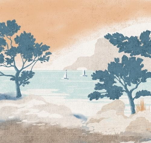 российские флизелиновые полностью обои с деревьями Loymina Landscape 2 ART18 006 На фото российские флизелиновые полностью обои с деревьями Loymina Landscape 2 ART18 006