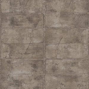 недорогие виниловые обои коричневые в коридор под камень Rasch Concrete 520163 На фото недорогие виниловые обои коричневые в коридор под камень Rasch Concrete 520163