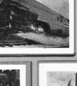 бумажные обои белые в гостиную Andrew Martin с абстракцией стиле «модерн» Museum Studio C Gray На фото бумажные обои белые в гостиную Andrew Martin с абстракцией стиле «модерн» Museum Studio C Gray
