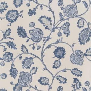 обои капучино в гостиную Fabricut French general Clemence Indigo На фото обои капучино в гостиную Fabricut French general Clemence Indigo