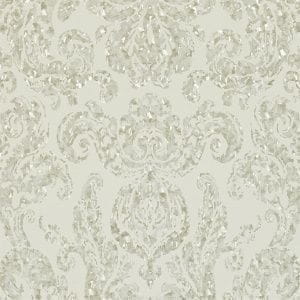 английские обои серые с дамаском Zoffany Quartz ZQUA310990 На фото английские обои серые с дамаском Zoffany Quartz ZQUA310990
