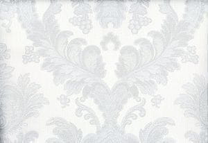 корейские дорогие флизелиновые полностью обои белые с дамаском Design ID Andante 1007-1 На фото корейские дорогие флизелиновые полностью обои белые с дамаском Design ID Andante 1007-1
