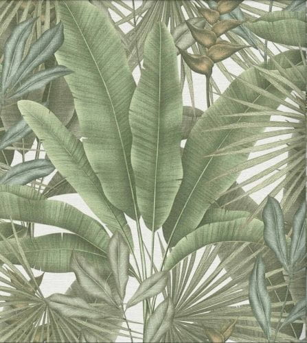 немецкие виниловые обои в гостиную листья тропический AS-Creation Della Natura 39676-2 На фото немецкие виниловые обои в гостиную листья тропический AS-Creation Della Natura 39676-2