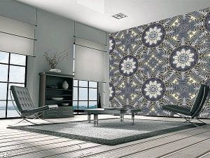 бельгийские элитные бумажные обои серые вставка Atlas Wallcoverings Raphael 1606 lev6 606 На фото бельгийские элитные бумажные обои серые вставка Atlas Wallcoverings Raphael 1606 lev6 606