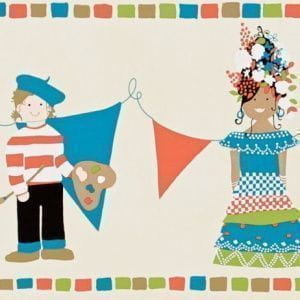 английские обои синие Harlequin Far Away 70955 На фото английские обои синие Harlequin Far Away 70955