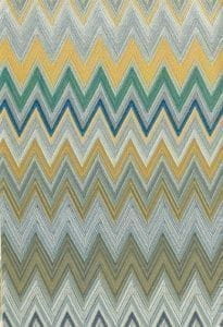 итальянские обои зеленые в комнату Sirpi с геометрией Missoni 20064 На фото итальянские обои зеленые в комнату Sirpi с геометрией Missoni 20064