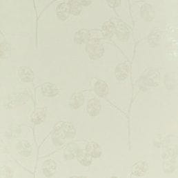английские бумажные обои белые Sanderson с деревьями Parchment Flowers DPFWHO103 На фото английские бумажные обои белые Sanderson с деревьями Parchment Flowers DPFWHO103