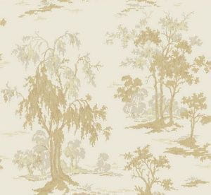 американские дорогие бумажные обои York с деревьями Gold Leaf GF0765 На фото американские дорогие бумажные обои York с деревьями Gold Leaf GF0765