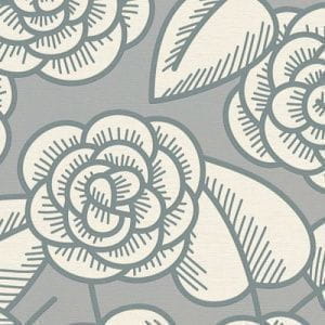 виниловые обои серые в комнату AS-Creation с цветами  Contzen 5 34213-2 На фото виниловые обои серые в комнату AS-Creation с цветами  Contzen 5 34213-2