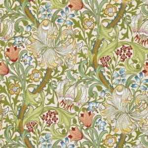 английские обои светло-зеленые в комнату Morris Compendium 210431 На фото английские обои светло-зеленые в комнату Morris Compendium 210431