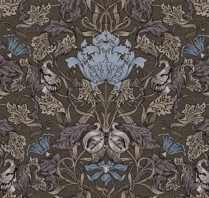 российские элитные флизелиновые полностью обои коричневые в комнату Loymina British Style Garden 11004 На фото российские элитные флизелиновые полностью обои коричневые в комнату Loymina British Style Garden 11004
