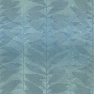 обои синие GranDeco с деревьями Botanical BA2107 На фото обои синие GranDeco с деревьями Botanical BA2107