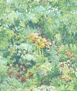 обои зеленые в комнату вставка KT-Exclusive French Impressionist FI70703 На фото обои зеленые в комнату вставка KT-Exclusive French Impressionist FI70703