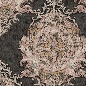 немецкие недорогие обои черные в комнату с орнаментом классическом стиле AS-Creation Luxury Classics 34372-2 На фото немецкие недорогие обои черные в комнату с орнаментом классическом стиле AS-Creation Luxury Classics 34372-2