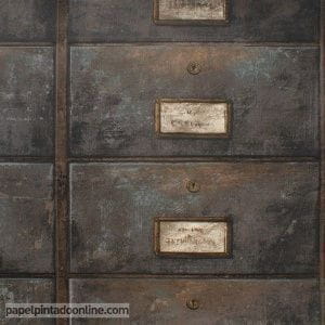 английские бумажные обои черные в комнату Andrew Martin с абстракцией Engineer Curator  Oxidised CU01 На фото английские бумажные обои черные в комнату Andrew Martin с абстракцией Engineer Curator  Oxidised CU01