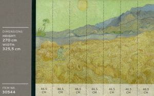 виниловые обои желтые BN International вставка Van Gogh 30544 На фото виниловые обои желтые BN International вставка Van Gogh 30544