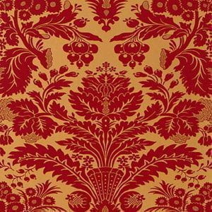 американские обои красные в комнату с дамаском классическом стиле Thibaut Damask Resource 839-T-7616 На фото американские обои красные в комнату с дамаском классическом стиле Thibaut Damask Resource 839-T-7616