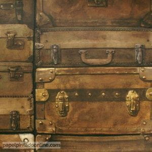 обои коричневые Andrew Martin Engineer Luggage Leather LU02 На фото обои коричневые Andrew Martin Engineer Luggage Leather LU02