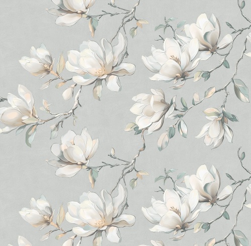 обои бирюзовые в кабинет ретро Victoria Stenova Magnolia 585105 На фото обои бирюзовые в кабинет ретро Victoria Stenova Magnolia 585105