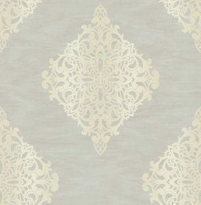американские бумажные обои серые Decor Deluxe Baroque 0158 На фото американские бумажные обои серые Decor Deluxe Baroque 0158