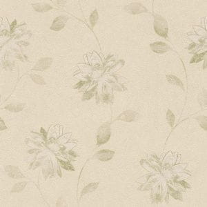 немецкие недорогие обои бежевые в комнату Rasch с цветами  Fiducia 425154 На фото немецкие недорогие обои бежевые в комнату Rasch с цветами  Fiducia 425154