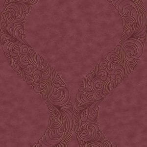 обои красные Decoprint с орнаментом Escala ES18068 На фото обои красные Decoprint с орнаментом Escala ES18068
