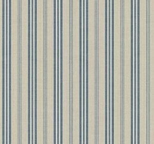 премиум бумажные обои синие KT-Exclusive с полосой Nantucket Stripes CS90002 На фото премиум бумажные обои синие KT-Exclusive с полосой Nantucket Stripes CS90002