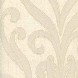 элитные бумажные обои бежевые Art & Design с вензелями в классическом стиле Serene 62-65850 На фото элитные бумажные обои бежевые Art & Design с вензелями в классическом стиле Serene 62-65850